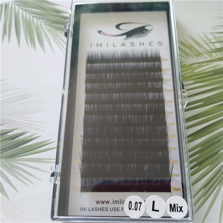 China factory wholesale high quality L curl eyelash extensions-V